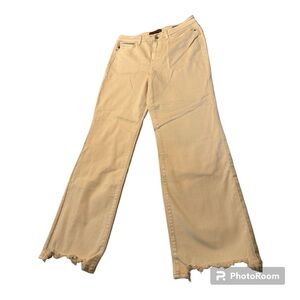 NWOT Judy Blue Cream High Rise Jeans w/Raw Hem S: 15/32